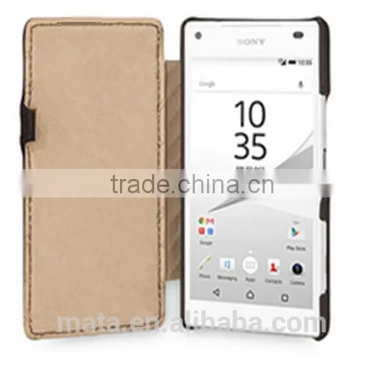 Genuine Cow Leather Case For Business Men For Sony Xperia Z5 photo-4