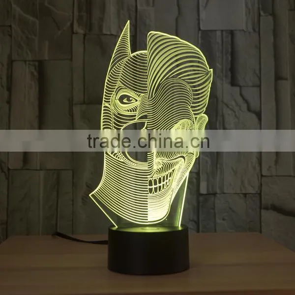 Double-faced Shape Led Night Light Lamp 3d Acrylic Illusion Table Touch Night Light for Children Kids Baby Led Lamp photo-3