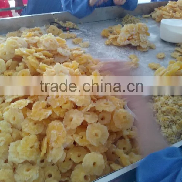 Dried Pineapple Rings High Sugar no Color