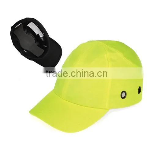 Yellow Baseball Bump Caps - Lightweight Safety Hard Hat Head Protection Caps