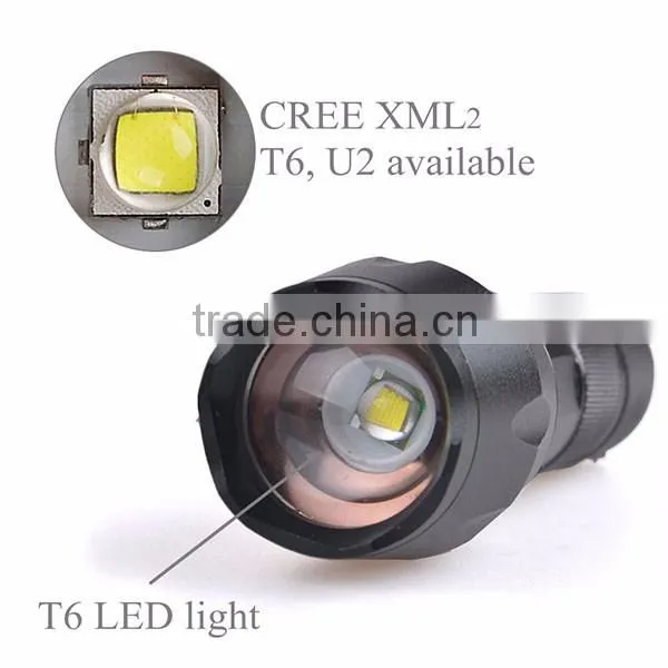 2015 New 2000 Lumens Zoomable Led Tactical Police Flashlight photo-4