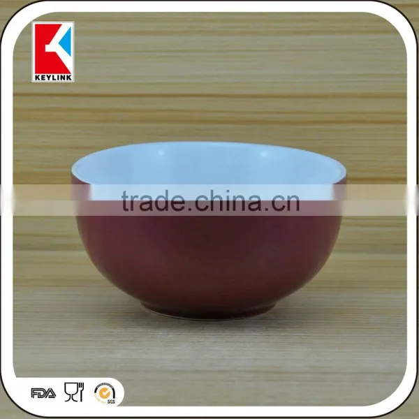 Two-tone Matt Color Cheap Salad Stoneware Soup Ceramic Bowl Wholesale photo-4