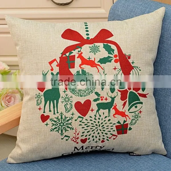 Merry Christmas Gifts to Every Home Cotton Linen Throw Pillow Case Cushion Cover Home Sofa Decorative 18 X 18 Inch photo-5