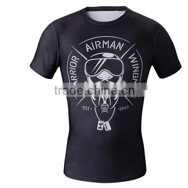 OEM Factory Wholesale High Quality Marvel Superhero Clothes Compression Tights T Shirt 3D Printing Men Tops photo-2