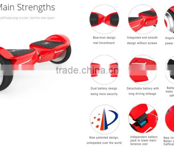 HX New Product UL2272 Approved Self Balance Scooter With Detachable Battery APP photo-6