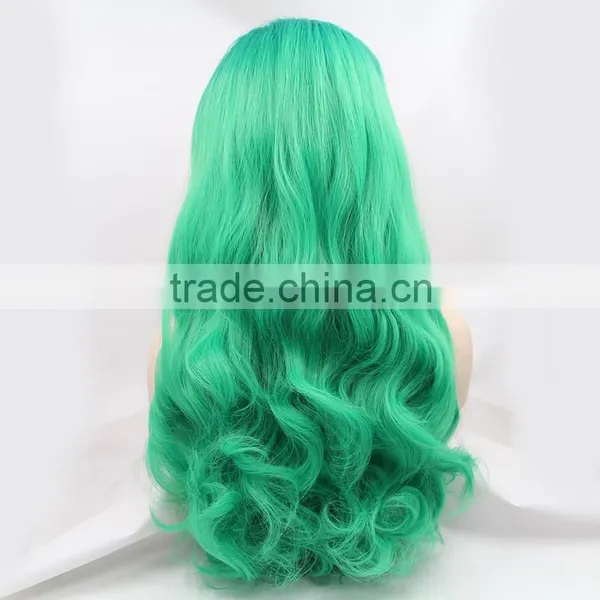 Large Stock Wholesale Price Colorful Synthetic Hair Wig photo-4