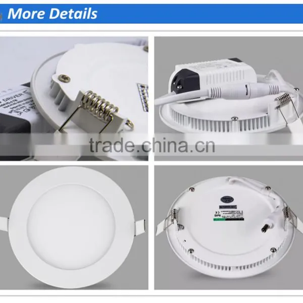 2016 Best Price Led Panel Light 3w 6w 9w 12w 15w 18w 24w Ultra Thin Led Ceiling Panel Lights Ip44 Round photo-2