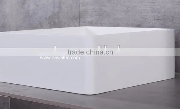 2016 New Design Resin Basin,Wash Basin Sinks, Solid Stone Resin Wash Basin, Wall Hung Wash Basin photo-5