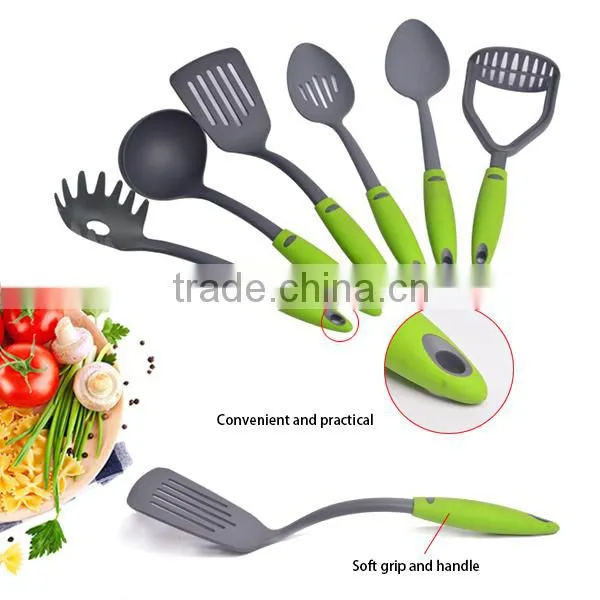 New 6-Piece Nylon Kitchen Utensil Sets With Holder Nylon Cooking Tools photo-3