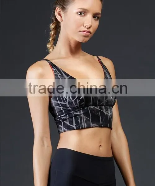 4 Needle 6 Thread Seamless Women Sports Bralette Jog Bra photo-3