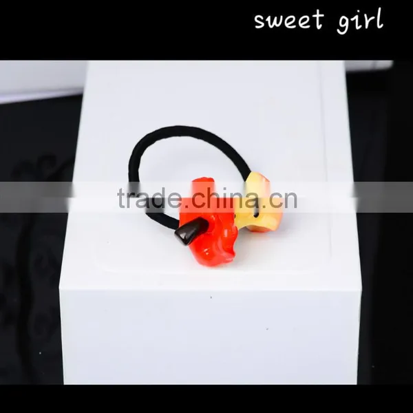Square Crystal Ponytail Holder Rhinestone Elastic Hair Rope F72 photo-2