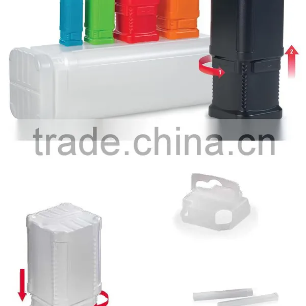 PP PE PVC Available Printed Labelling Plastic Musical Instrument Spare Parts Packaging Tube With Detachable Hanger Block Pack BK photo-3