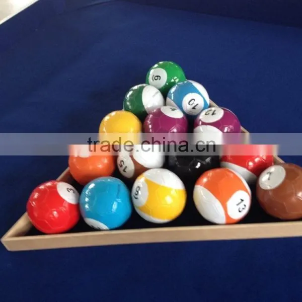 16-balls Set Packing Footpool Balls for Snooker Soccer, Foot Pool, Soccer-Billiards, Soccer Snooker