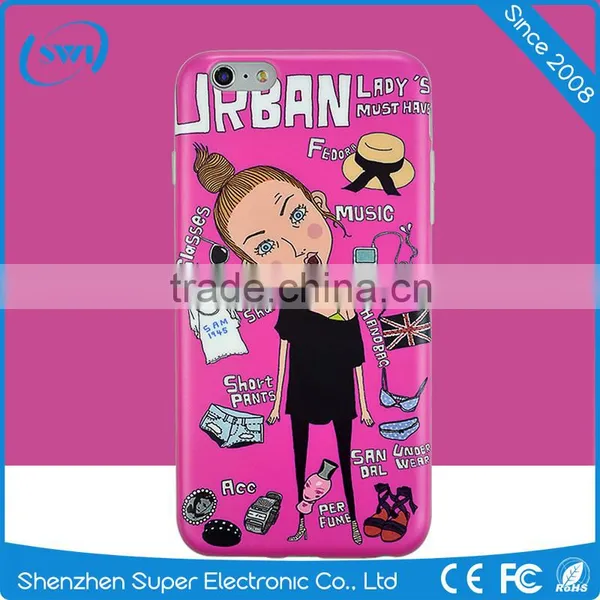 Fashion Girl Pattern Phone Case Cover for Iphone 6 Plus photo-2