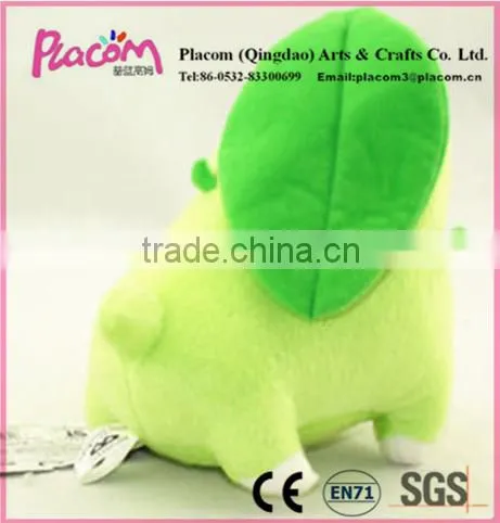 Official Cheap Cute High-quality Pokemon Grass Chikorita Doll Soft Stuffed Plush Toy for Wholesale photo-4