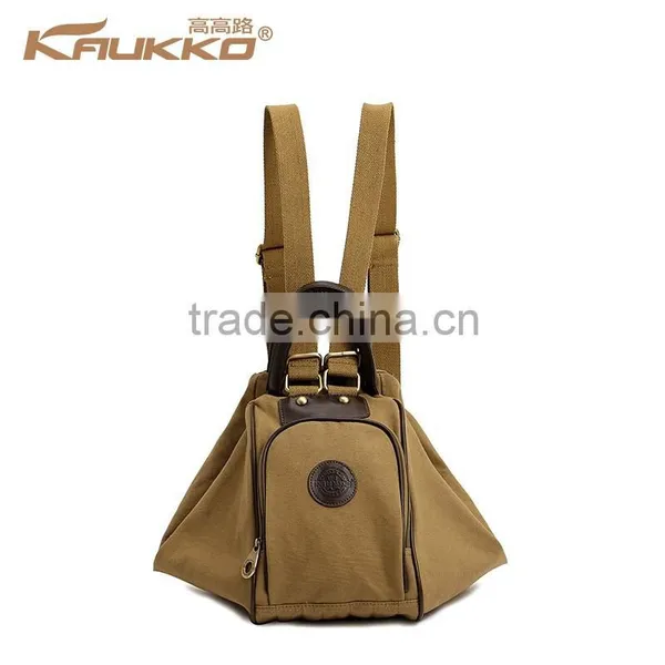 Novel Canvas Shoulder Bag Fashion Handbag Convert To A Backpack From A Shoulder Bag Pattern Shoulder Bag photo-2