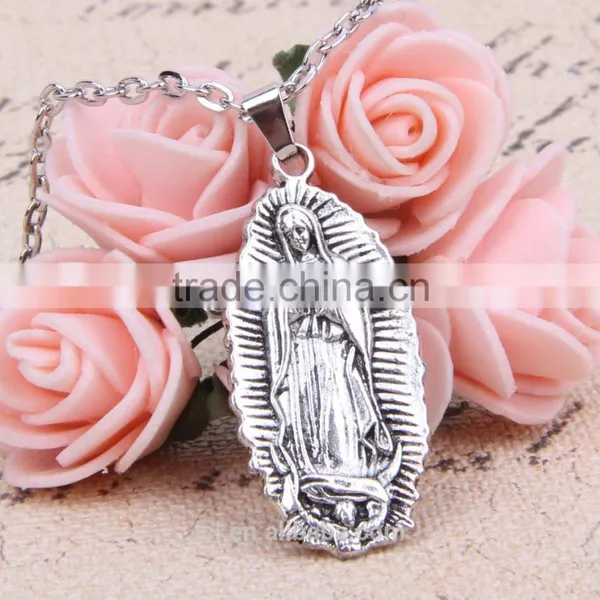 New Arrival Imitation Jewelry Handmade Chain Necklace Religious Necklace Our Lady of Guadalupe Necklace Imitation Jewelry photo-6