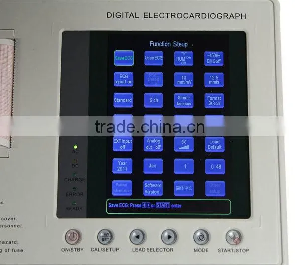 Digital 3-channel Color Electrocardiograph Portable ECG EKG Machine photo-5