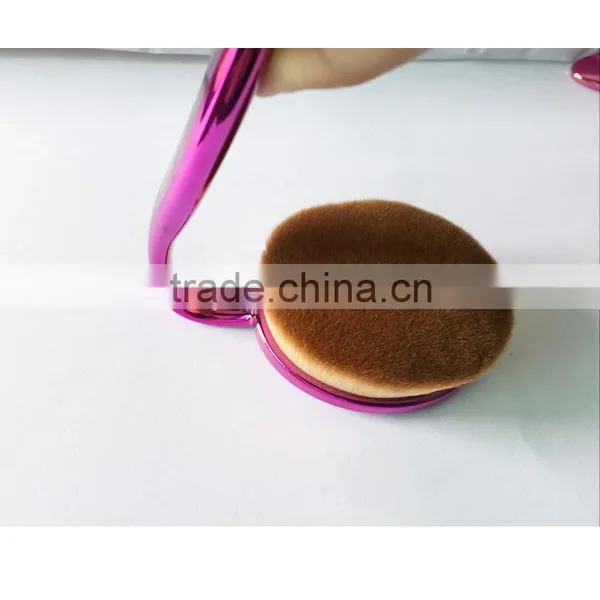 New Hot Sale10pcs Makeup Brushes Set Eyeshadow Foundation Blush Cosmetic Brush Rose Red Fashionable Oval Makeup Brush Tools photo-6