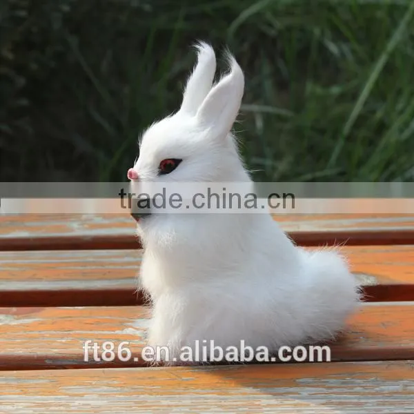 Rabbit Make Fur Life Size Animal Replica Easter Bunny Carrot Doll photo-2
