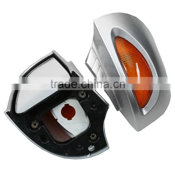 Silver Rear View Mirrors Turn Signal Light For BMW R1100 RT R1100 RTP R1150 RT photo-3