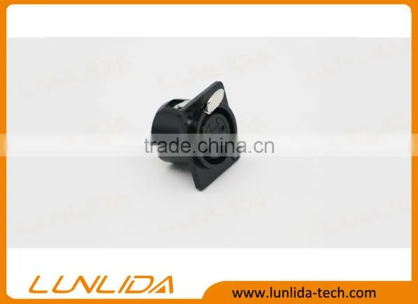 Female XLR Connector With 5 Gold Pins for Enail-Black photo-3