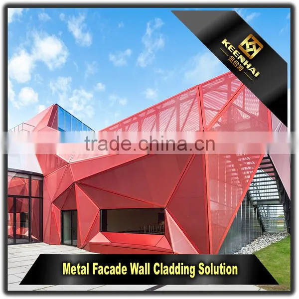 Decorative Powder Coated Aluminium Modern Design of Building Facade photo-2