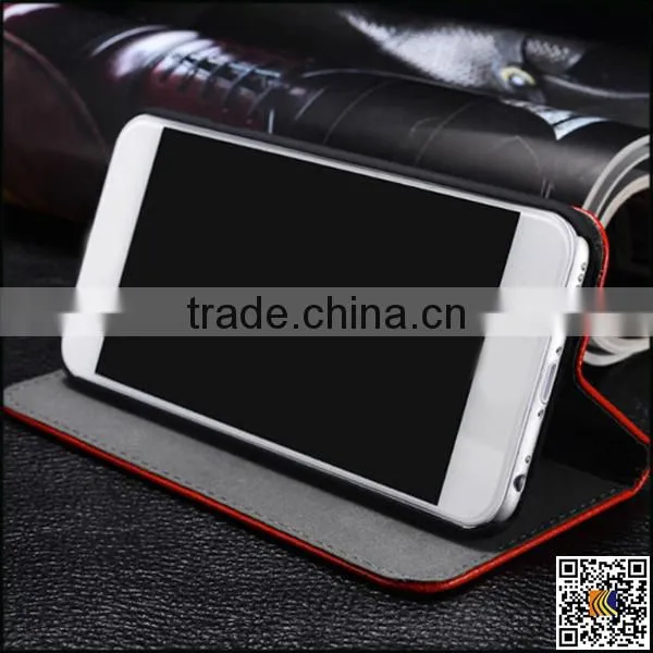 Leather Flip Case for Iphone6 Plus, Pure Colour pu Leather Flip Case for Iphone6 Plus, China Supplier Leather Wallet Case photo-3