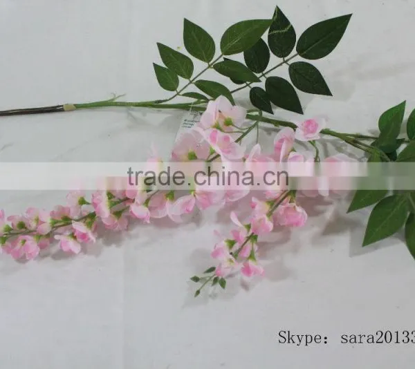 Fabric Wisteria Flowers Branch photo-4