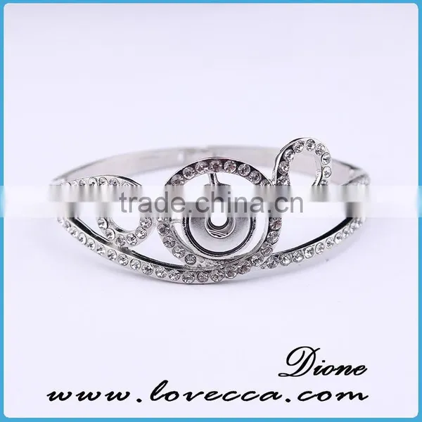Wholesale Adjustable Interchangeable Jewelry Snap Button Bracelet photo-6