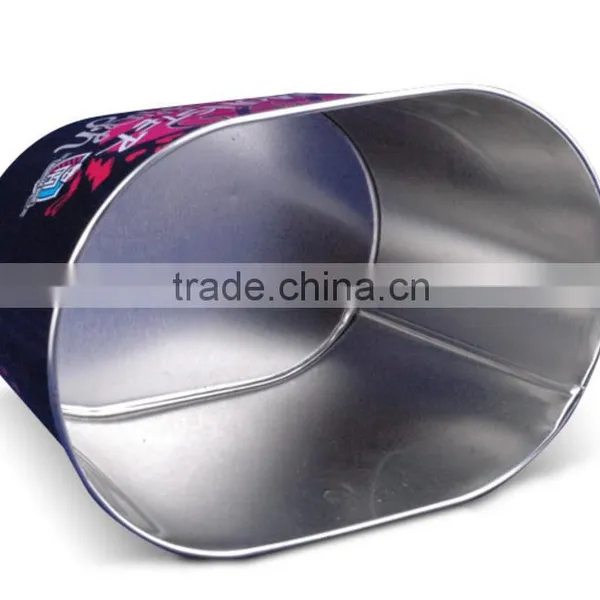 Boat Shape Metal Ice Bucket With Handle/oval Shaped Ice Bucket/CMYK Ice Bucket photo-2
