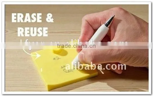 2015 Hot Sale Square Shape Silicone Rewritable Memo Pad photo-5
