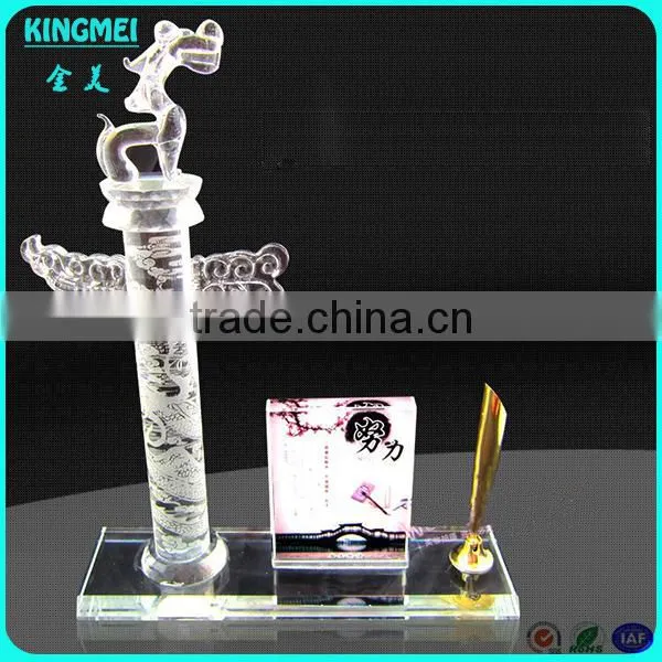 Photo Frame Engraved Crystal Office Pen Holder For Promotional Items photo-4