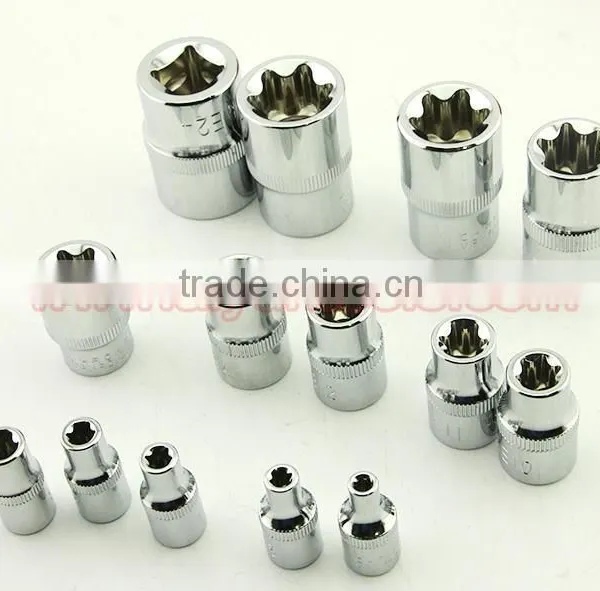 14pcs 1/4 3/8 and 1/2 Drive E-type Socket Set Star Socket Wrench photo-4