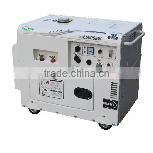 100% Copper Wire 5KW Electric Start Single/three Phase Sound Proof Welding Generator Diesel Price photo-2