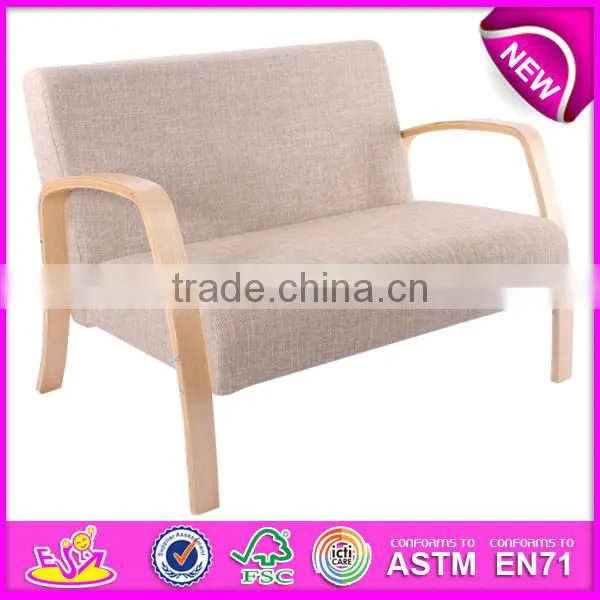 Modern Design Living Room Sofa Chairs,Fashion Comfortable Wooden Sofa Chair,hot Sale Wooden Toy Sofa Chair W08F031