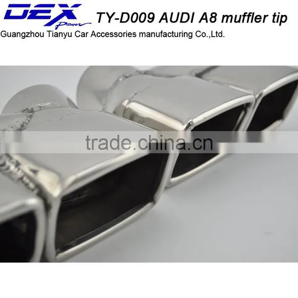 Factory Price Car Part 304 Stainless Steel A-udi a8 Muffler Exhaust Tip photo-2
