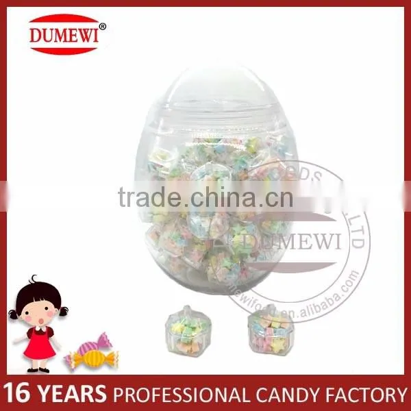 Colorful Fruit Flavor Star Tablet Candy Pressed Candy in Egg Shape Jar photo-5