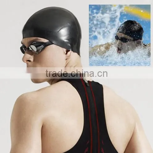 Wholesale Low Price Customized Waterproof Silicone Adult Swimming Cap photo-6