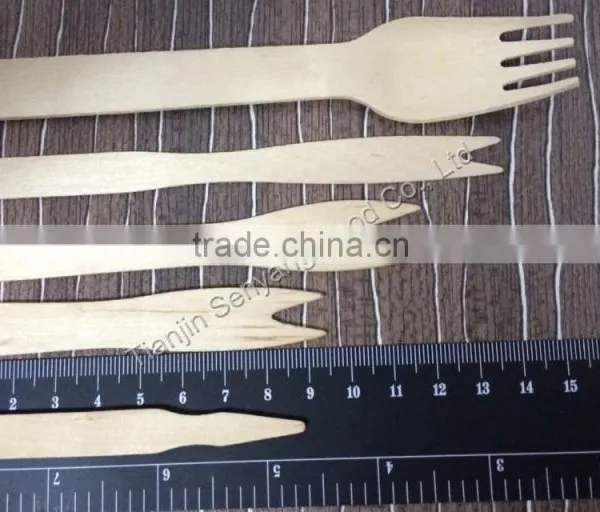 Disposable Birch Wood Fruit Fork photo-4