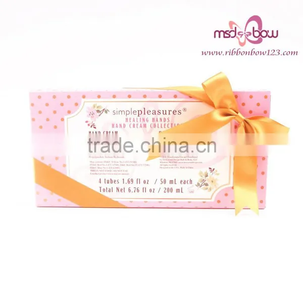 Ribbon Gift Bow/gold Pre-tied Satin Ribbon Bow photo-5