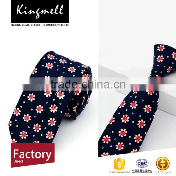 Custom 2017 Fashionable Digital Printing Floral Cotton Male Neckties photo-5