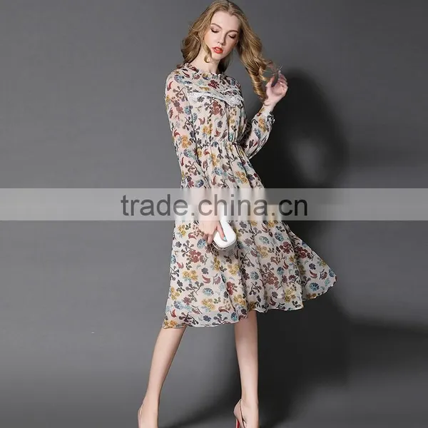 Maxnegio Girls Floral Long One Price Chiffon Summer Maxi Dresses photo-5