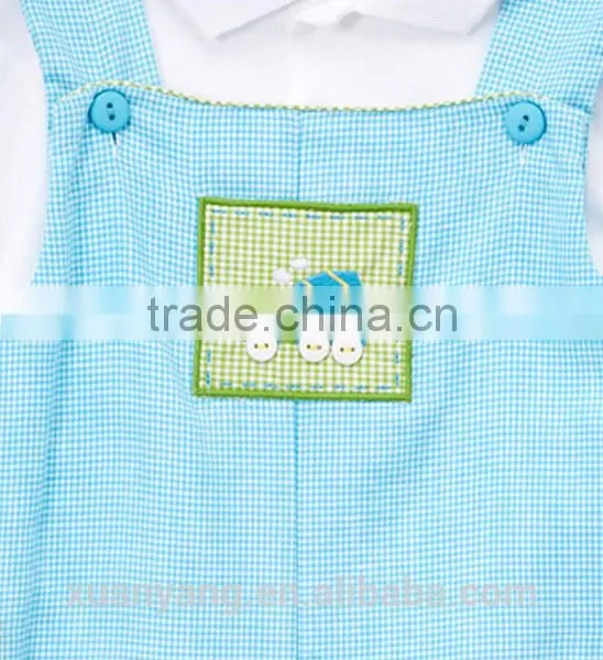 Wholesale Baby Clothes 100% Cotton Western Kids Wear Suspender Set Summer Boys Infant Short Cotton Baby1 Set Newborn Clothes photo-3