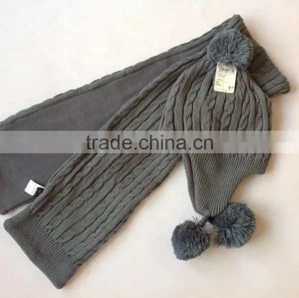 Winter 3 Knitted Scarf Hat Glove Sets photo-2