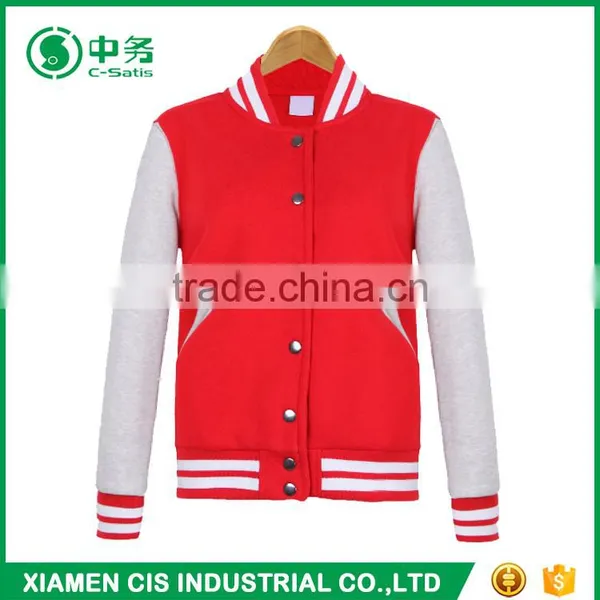 Wholesale Multi Color Korean Style Stand Collar Slim Fit Mens Blank Baseball Jacket photo-2