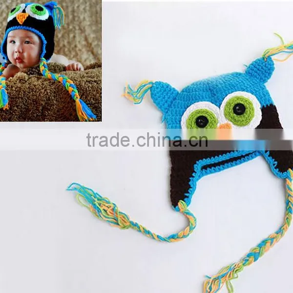New Design Monster Animal Wool Handmade Photo Props Winter Crochet Baby Hat photo-4