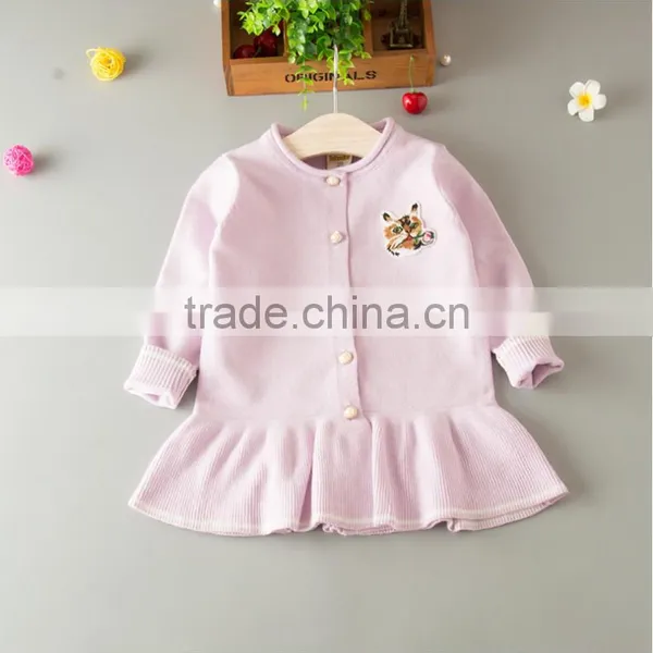 New Fashion Children Round Collar Long Sleeve Knitting Sweater Girl Pullover photo-3