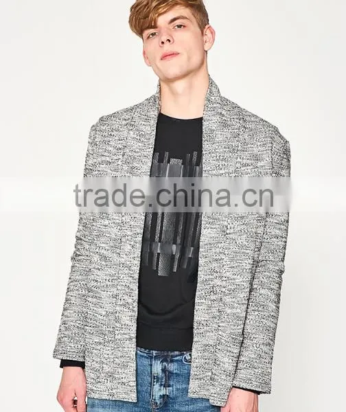 Mens Fashion Chunky Wool Heavy Knit Thick Cardigan Sweater From OEM Factory photo-2