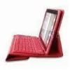 Bluetooth Keyboard for IPad 2G, Made of High-tension Silicone, Can be Installed Into Leather Case